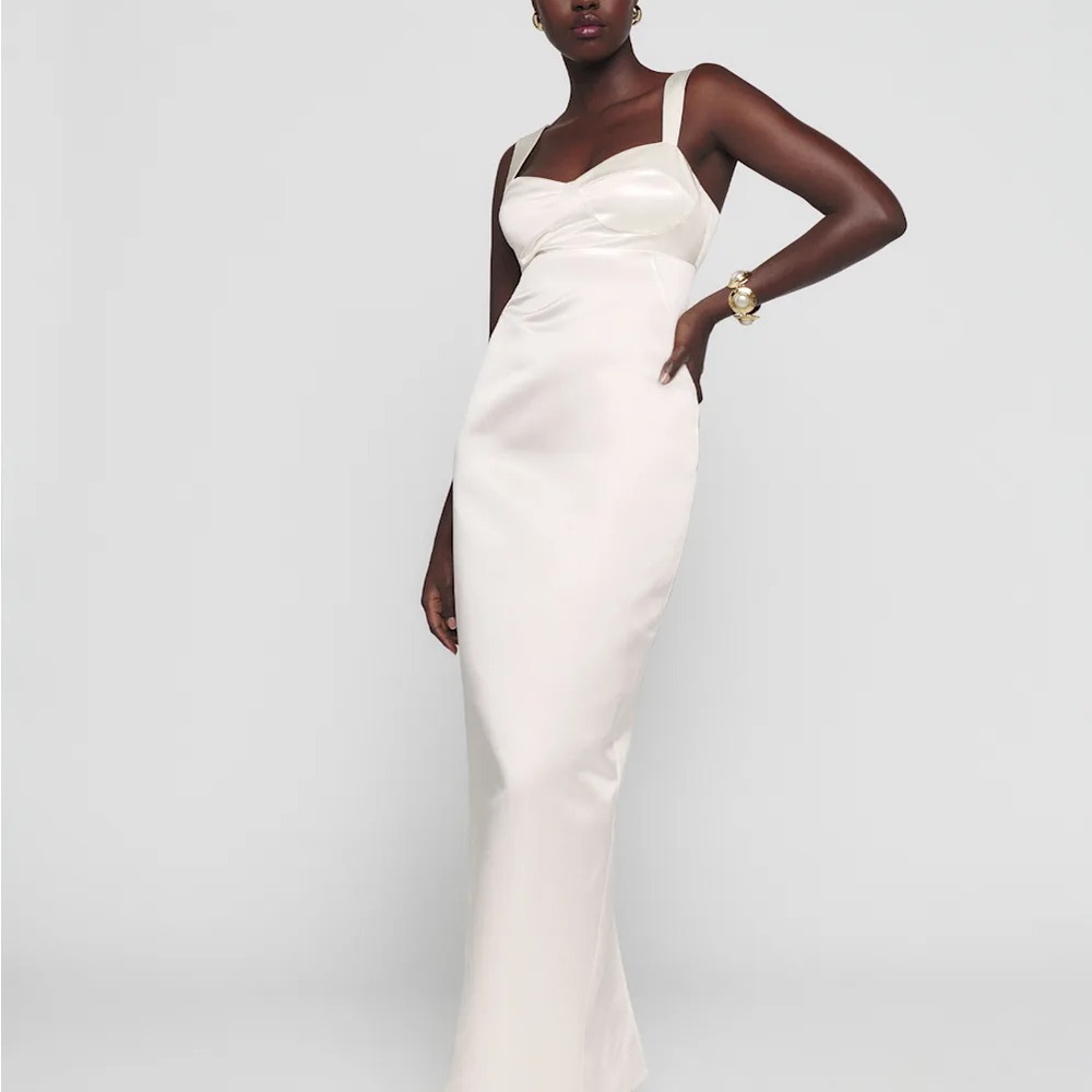 Reformation Cream Willy Dress
